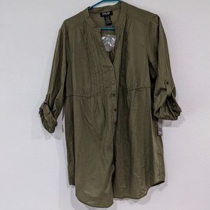 Moss green tunic. NWT
